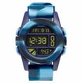 thumbnail image 4 of Nixon Men's Unit Steel Digital Dial Marbled Blue Silicone Strap Chrono Watch A1971726, 4 of 4