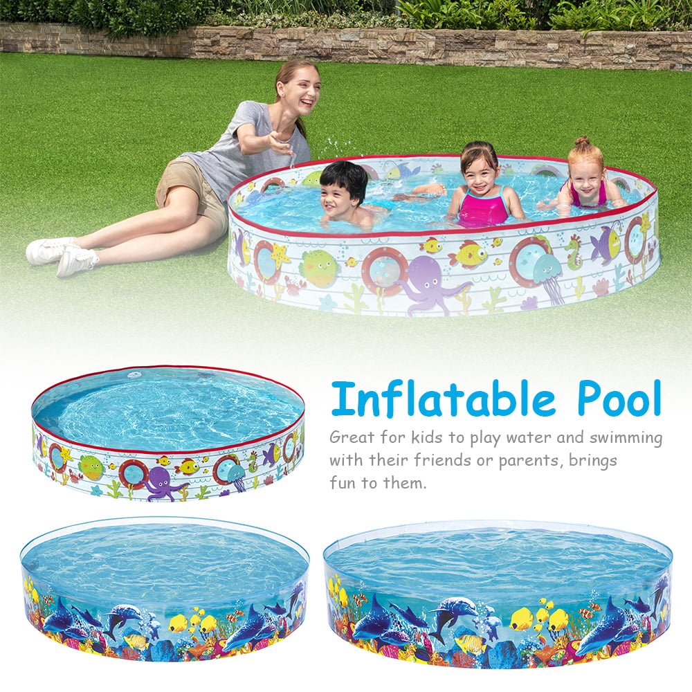 George Home small 2 ring inflatable paddling pool water fun for kids family NEW 
