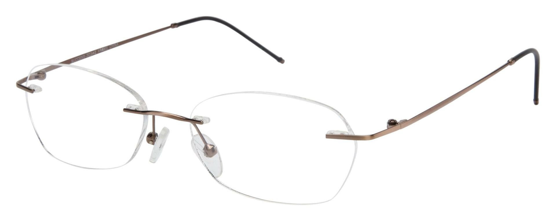 NEW SUCCESS SS-303 Gold Rimless Eyeglasses 49/17/135 with 