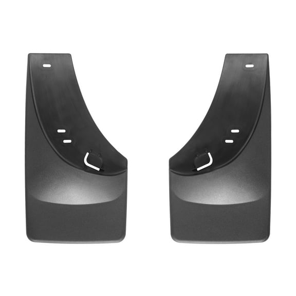 WeatherTech Custom No Drill Splash Guard MudFlaps compatible with Silverado, Sierra, Rear Pair - Black