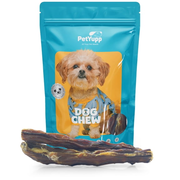 PetYupp Beef Tails Dog Chews, Natural & Single Ingredient Dog Treats, 10 Count