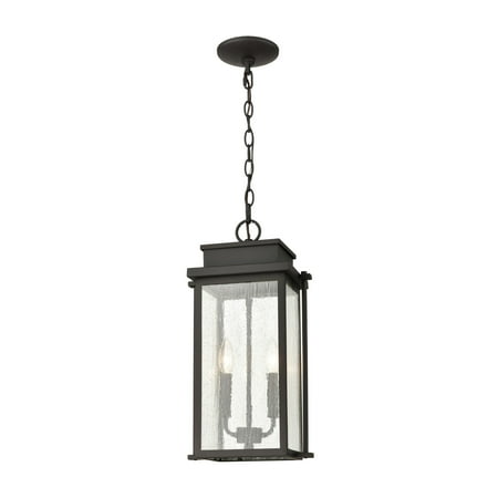 

Elk Home Braddock 10 Wide 2-Light Outdoor Pendant - Architectural Bronze