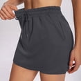 thumbnail image 5 of UDAUDU High Waisted Shorts for Women Lounge Sweatpant Shorts Athletic Casual Comfy Summer Clothes with Pockets Dark Gray L, 5 of 7