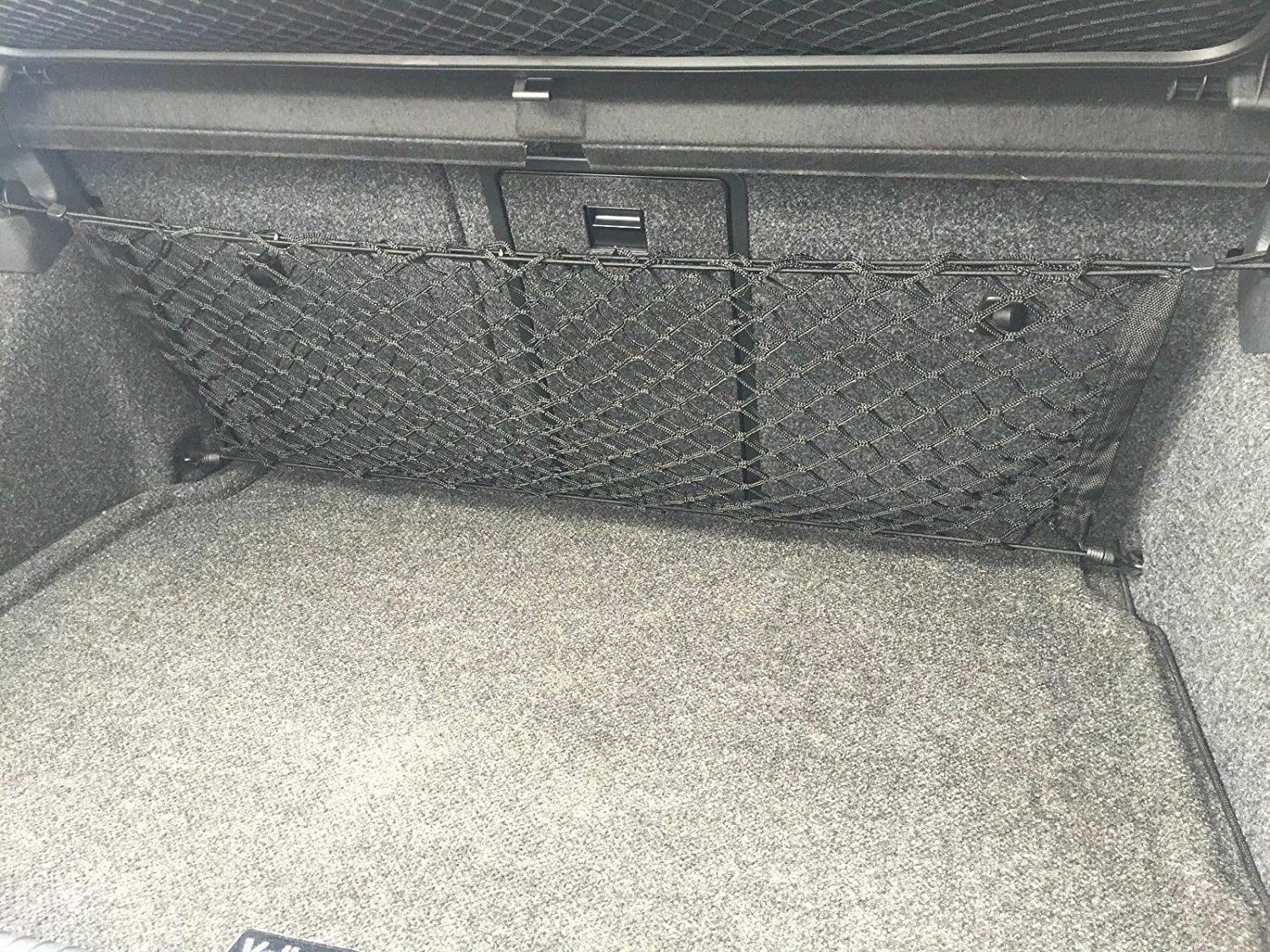 Eaccessories EA Trunk Organizer Cargo Net For Volkswagen Atlas 2017-2023 - Envelope Style Cargo Net For SUV - Premium Mesh Elastic Car Trunk - View #4