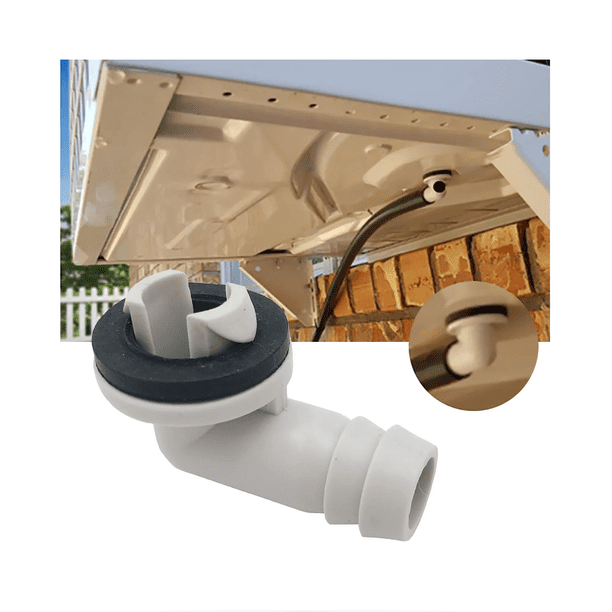 LYD Codo de conector de manguera de drenaje de CA de aire acondicionado de plástico con anillo de goma LYD Conector de manguera de drenaje de aire acondicionado