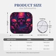 thumbnail image 3 of Windshield Sun Shade, Purple-Red Skull Foldable Car Sun Shade Windshield for Front, 2 Pieces, 3 of 7