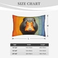 thumbnail image 3 of Plush Throw Pillow Covers, Colorful Painted Duck Pillow Cases with Invisible Zipper, Breathable Microfiber Pillow Cases Standard Size for Sleeping Bedroom Sofa Living Room 16x24, 3 of 5