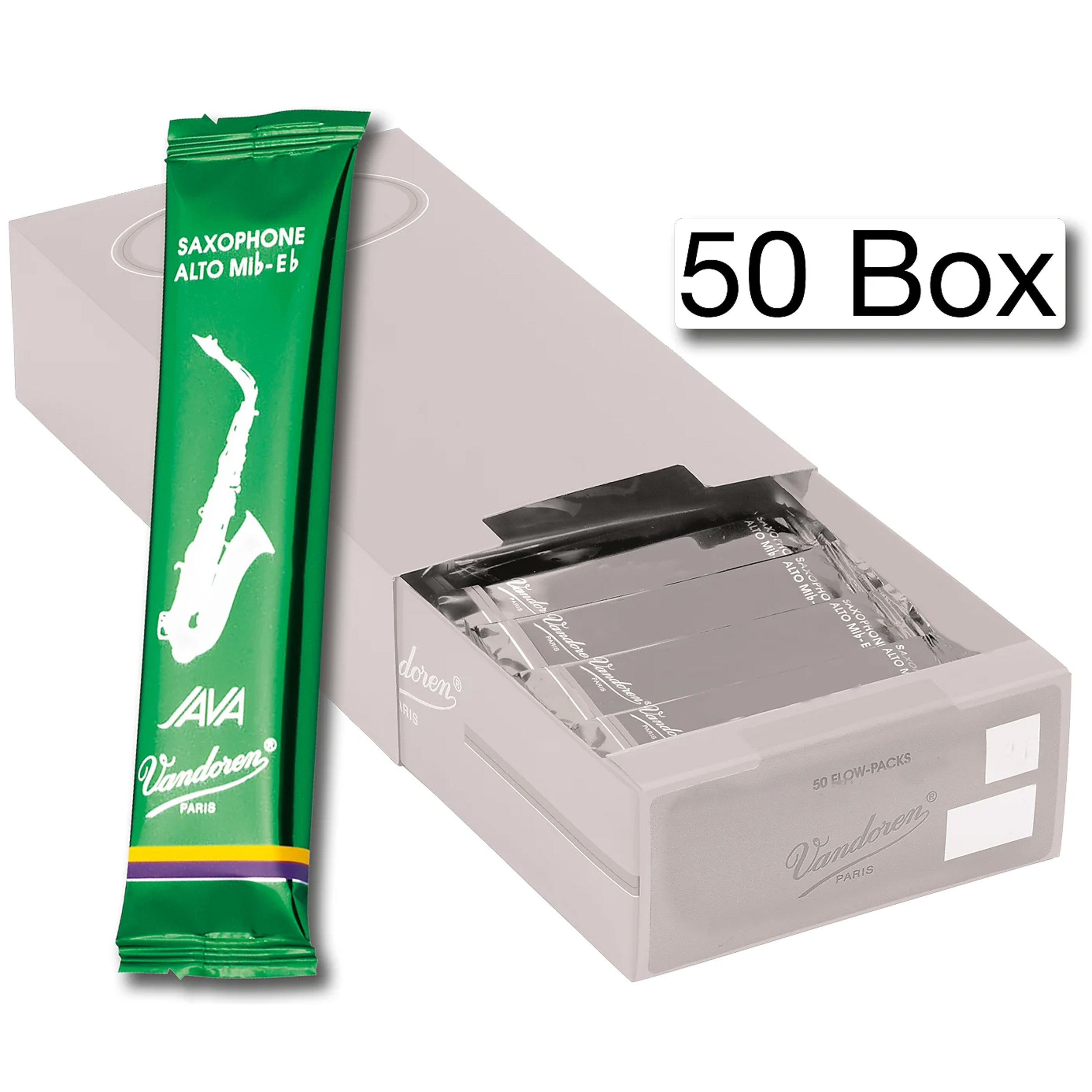 Vandoren Alto Sax Java Reed Box of 50 2 Box of 50
