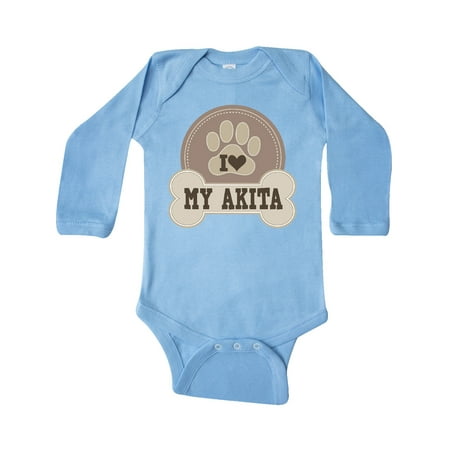 

Inktastic Akita Dog Lover Gifts Gift Baby Boy or Baby Girl Long Sleeve Bodysuit