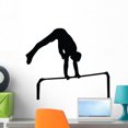 thumbnail image 1 of Gymnastics Silhouette Bar Flip Wall Decal by Wallmonkeys Peel and Stick Graphic (24 in W x 20 in H) WM64872, 1 of 4