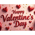thumbnail image 4 of Valentine's Day Banner Heart Balloons Pink Roses Gift Box Backdrop Party Supplies Photography Props Romantic Decorations Festive Décor Background, 4 of 4