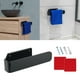thumbnail image 2 of Toallero de baño de fácil instalación, acrílico, para colgar en la pared negro, 2 of 9