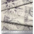 thumbnail image 3 of Soimoi Georgette Viscose Fabric Elephant & Wheel Panel Printed Fabric 1 Yard 42 Inch Wide, 3 of 3