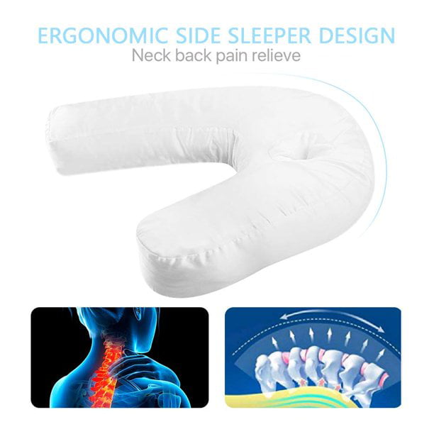 Sidekick Sleeper Pillow Sleep Buddy U-Shaped Side Pro Health Care For Head Nap 