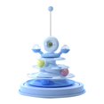 thumbnail image 2 of Interactive Cat Toy, Interactive Cat Toy with 3 Ball Tracks Safe Durable Anti Slip Easy Assembly Family Indoor Rotating Kitten Toy Suitable for All Cats, 2 of 7