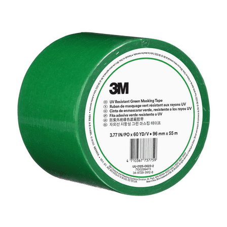 3m Masking Tape,Green,96mm Tape Width UVG