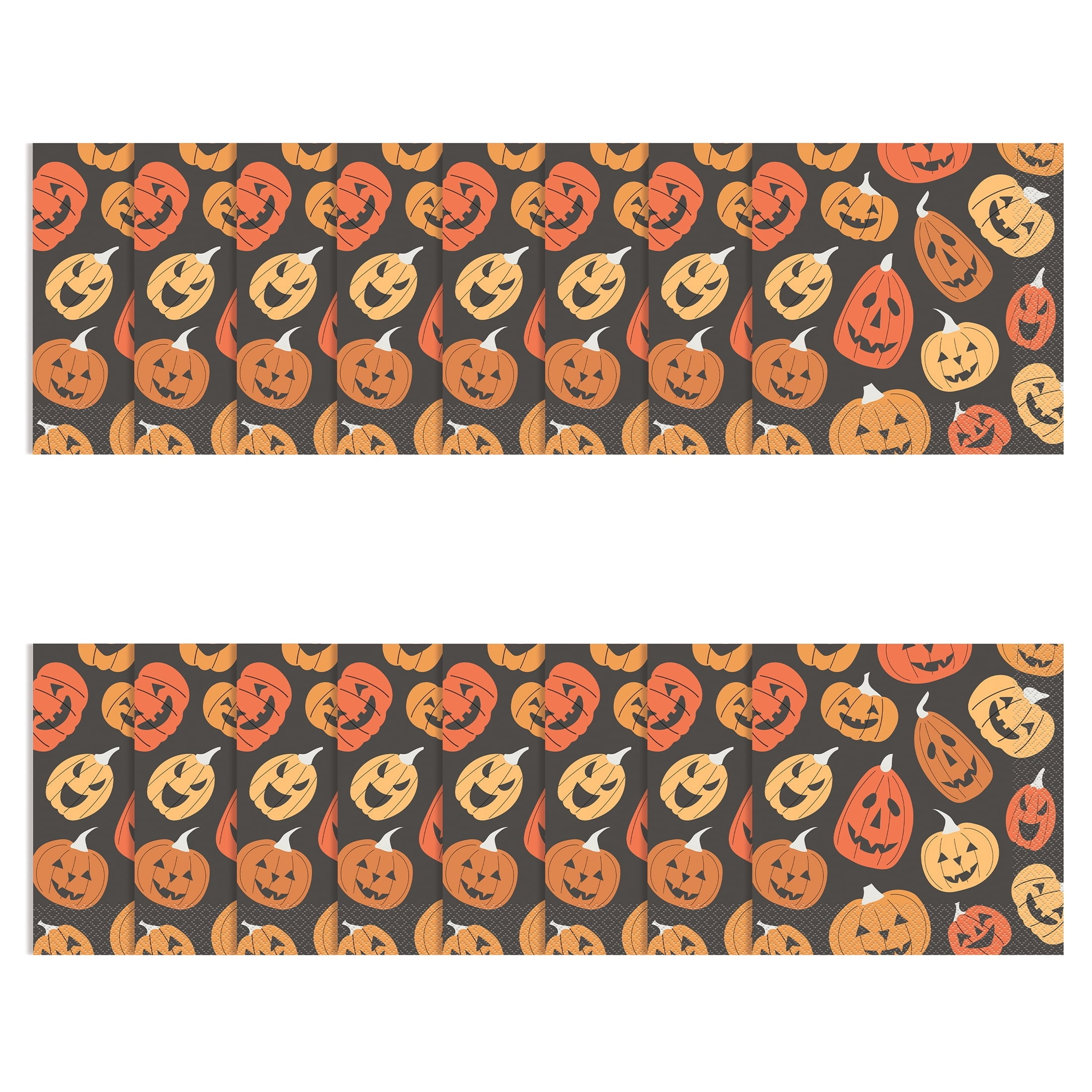 Jack-o'-Lantern Disposable Paper Plates, Multicolor, 8.5", 8 Count, Halloween by Way To Celebrate