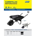 thumbnail image 2 of Carretilla Negra FOY 5.5ft Llanta Reforzada Uso Industrial CAF554, 2 of 3