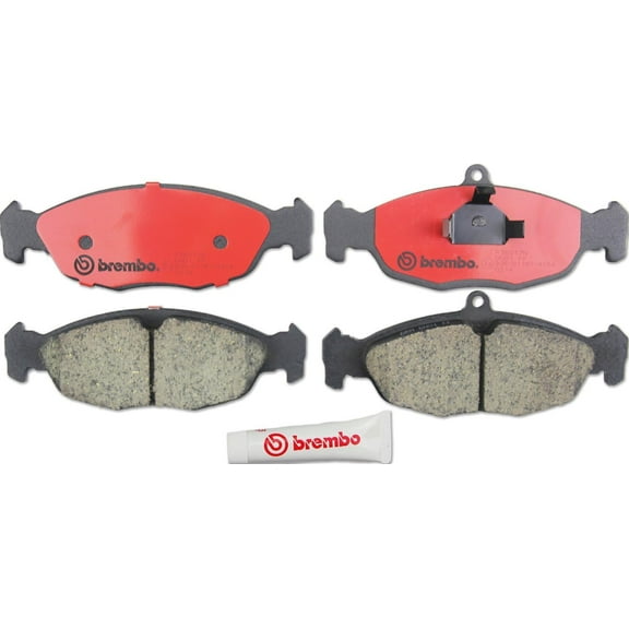 Brembo OE P36017N Rear Premium NAO Ceramic Brake Pads for Jaguar XJ8, XJR, and XK8 (2000-2003)