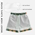 thumbnail image 3 of FORMRS Boys Swim Trunks Quick Dry Mesh Liner Boardshorts Sizes XS-XL, Christmas Cartoon Gingerbread Pattern, 3 of 7