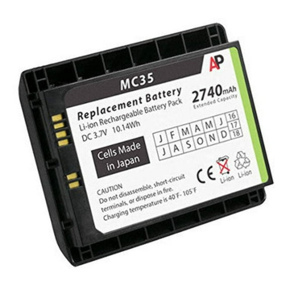 Replacement Battery for Motorola/Symbol MC35 Scanner. 2740mAh Extended Capacity.