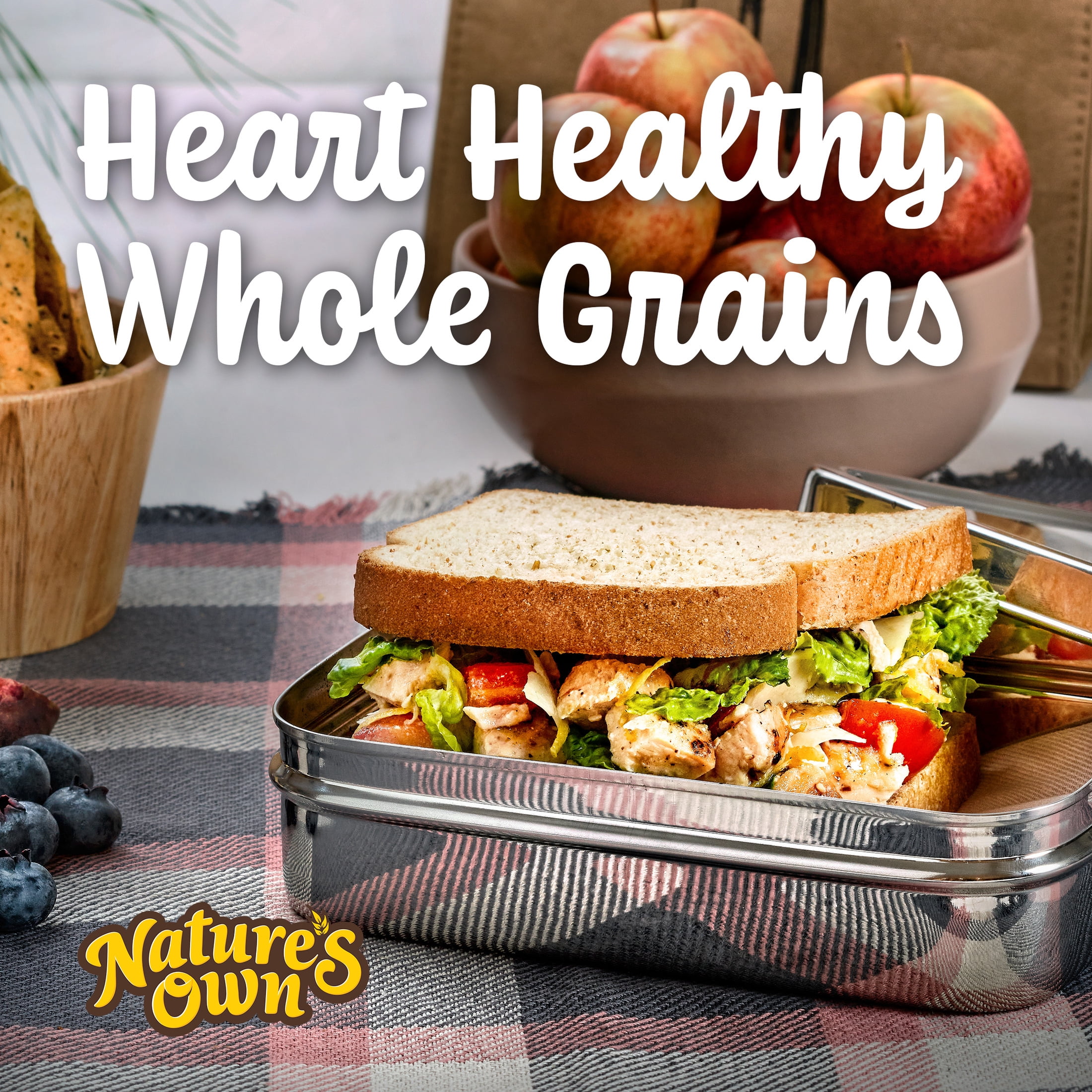 Nature's Own Life 100% Whole Grain Bread, Sugar Free Bread, Non-GMO Keto Friendly, 16 oz Loaf
