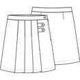 thumbnail image 3 of Classroom Uniforms for Girls Pleated Tab Scooter with Built-In Poly Knit Shorts and Side Zip, 3 of 3