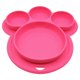 thumbnail image 1 of Bearachild de cena para niños, alimentación de silicona, frutas, dividido, cuenco, forma de pata, vajilla de alimentación, juguete para Mostrada Rosa roja Bearachild HA003350-04, 1 of 1