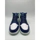 thumbnail image 2 of N I-K-E A i r-Jor-dan 1 Mid Mystic Navy/Mint/White Sneakers 554724-413 Men's Size 12, 2 of 6
