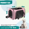 thumbnail image 2 of Top Tasta Transportín para perros y gatos, transportador para mascotas para gatos pequeños, medianos y grandes, transportador para perros con lados suaves, transportador para perros pequeños, portátil, 2 of 5