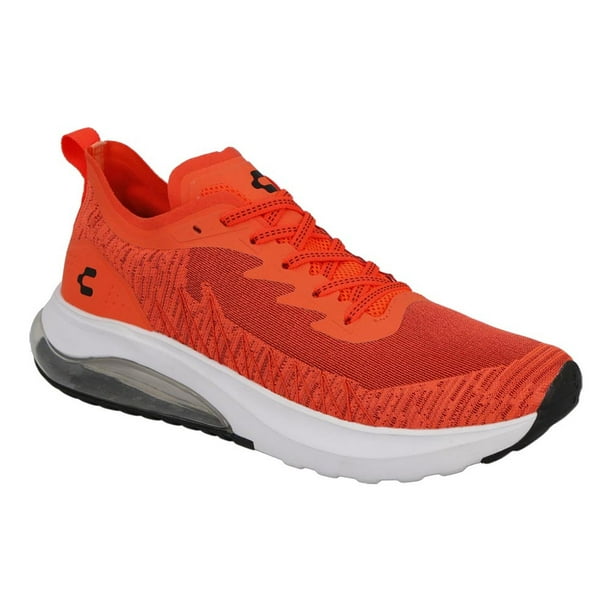 Tenis Modernos Charly para Hombre Deportivos Comodos color naranja