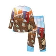 thumbnail image 2 of Bingfone Men'S Pajama Set 2 Piece Loungewear Pjs, Long Sleeve With Pajama Pants-Trip To London, 2 of 9