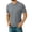 Dark Gray, variant on Men's Crewneck T-Shirts Short Sleeve Heavy Weight Tees Casual Basic Plain T-Shirt White