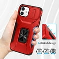 thumbnail image 5 of Allytech Shockproof Back Case for Apple iPhone 11, Military Grade Protective With Ring Holder Stand Compatible with Car Mount Anti-slip Hybrid Rugged Bumper Phone Cover for Men Boys -Red, 5 of 8