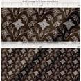 thumbnail image 2 of Soimoi Brown Cotton Voile Fabric Flower Floral Print Fabric by the Yard 42 Inch Wide, 2 of 7