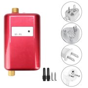 3800W Electric Water Heater Instantaneous Tankless Instant Hot Water Heater Kitchen Bathroom Shower Flow Water Boiler 110V/220V