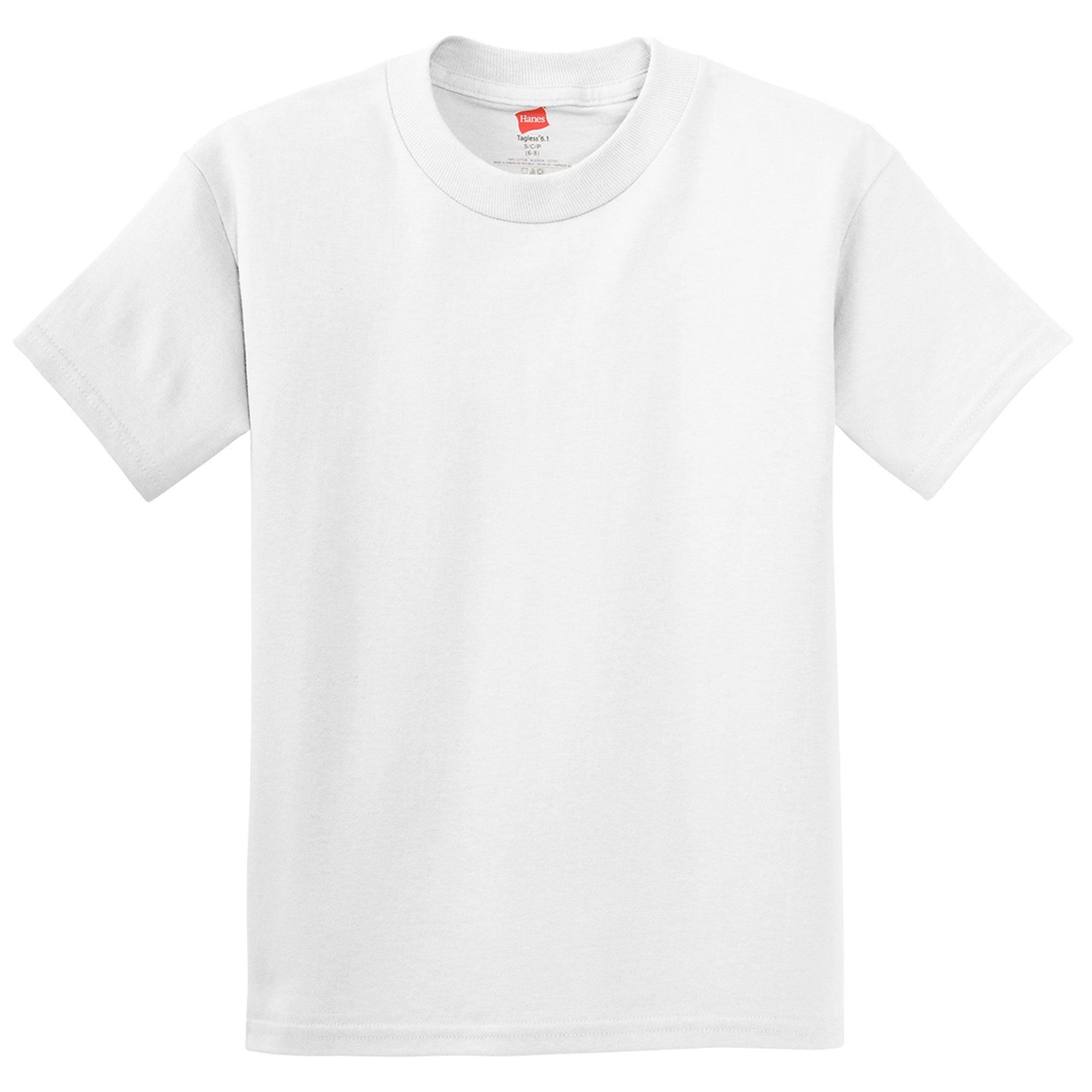 Hanes Hanes Youth ComfortSoft Bottom Hem Lay Flat Crewneck TShirt