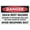 Warning Sign 4, variant on Danger Slow Down You Move Too Fast Reflective Aluminum Sign - 8"x12", Rust Free, Weather Resistant, Waterproof, Easy To Mount - Workplace, School, Hospital, Public Area