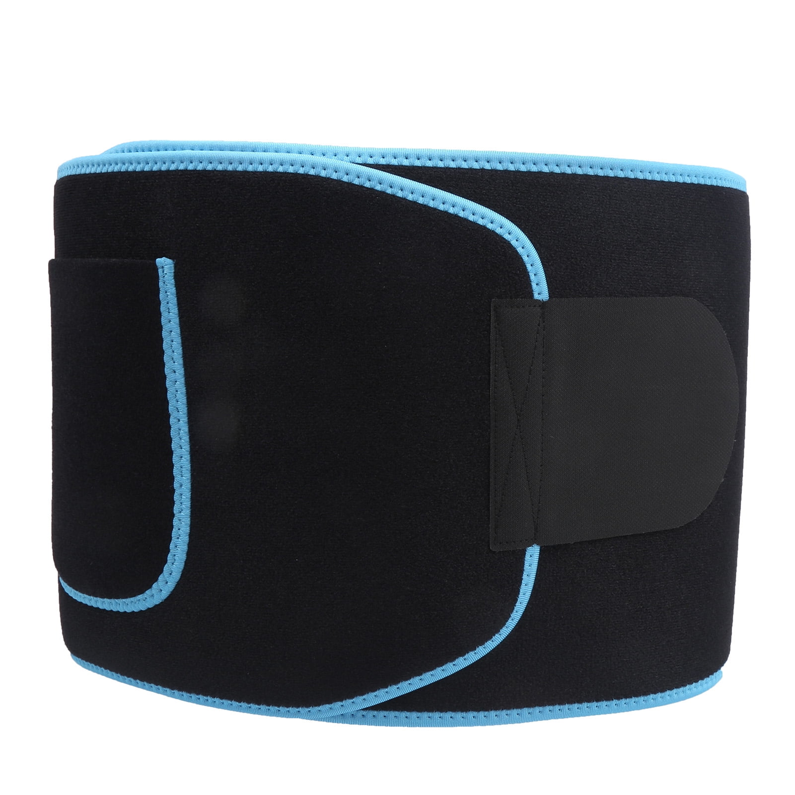 Suodoka Waist Support Trimmer Belt Elastic Sports Fitness Waistband Adjustable Body Brace 48.8 inches / 124 cm Black Blue Lumbar Support Sweat Belt Shapewear [cite: 2, 8, 11]