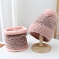 thumbnail image 4 of MPWEGNP Hat and Scarf Set Womens Earmuffs Add Flocking Thermal Cycling Warm Winter Knitting, 4 of 4