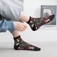 thumbnail image 2 of Rocae Fly Agaric and Flowers for Premium Adult Socks,Comfortable, Breathable, and Durable Socks, Perfect for Everyday Wear, 2 of 7