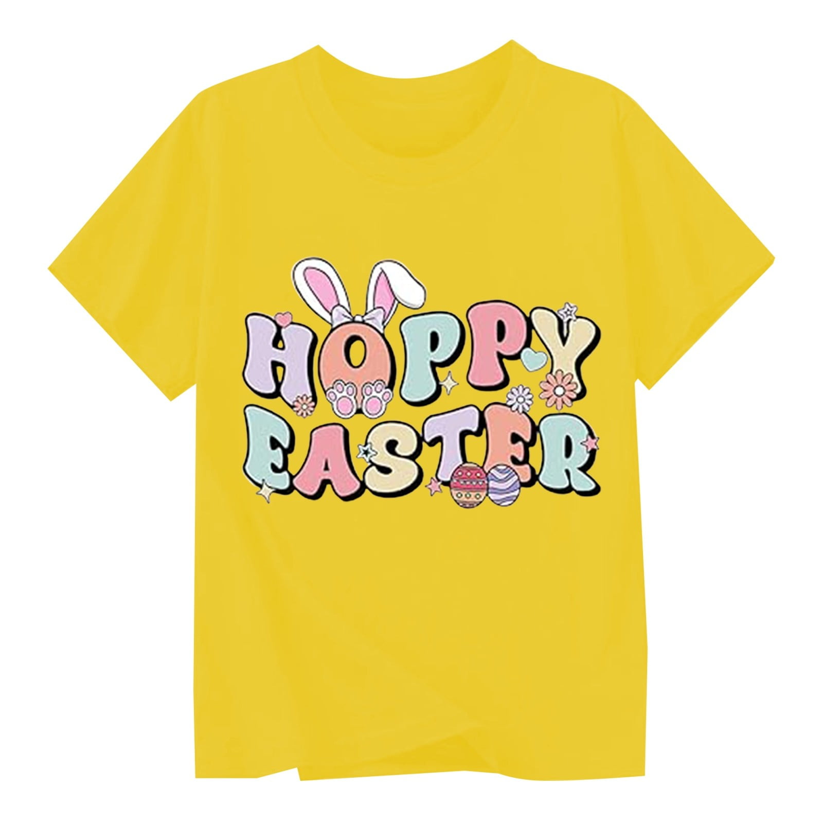 TZEWGL Cute Shirt For Infnat Cartoon Prints Short Sleeve Round Neck Blouse For Kids size 4-5T