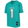 thumbnail image 2 of Youth Tua Tagovailoa Aqua Miami Dolphins Replica Player Jersey, 2 of 3