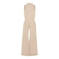 thumbnail image 4 of SRZYMJ Casual Womens Jumpsuit Stylish Women's Jumpsuit Elegant Solid Color Design Sleeveless Casual Wear Comfortable Loose Fit Fashionable Outfit for, 4 of 4
