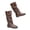 Knee High Boots-Brown, variant on Goodw7 Womens Flat Ankle Booties, Soft Leather Pull-on Short Boots with Slouchy Shaft, Comfortable Casual Walking Shoes for Fall Winter Daily Wear