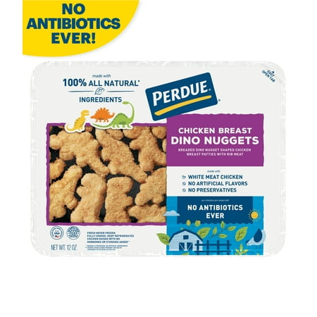 PERDUE® No Antibiotics Ever Refrigerated Dino-Shaped Chicken Breast Nugget Pieces, 12 oz. Tray