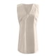 thumbnail image 4 of Vestido sin mangas de lino con cuello en V para mujer - Corte ajustado, color liso, falda chaleco de verano - S-XXL, 4 of 4