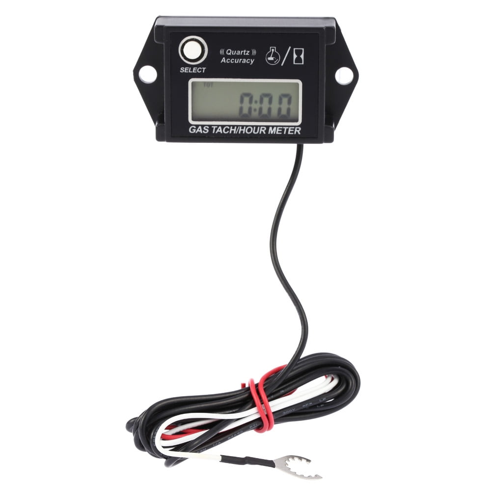 Digital Tachometer Hour Meter for 2 /& 4 Stroke Spark Small Gas Engines Motors