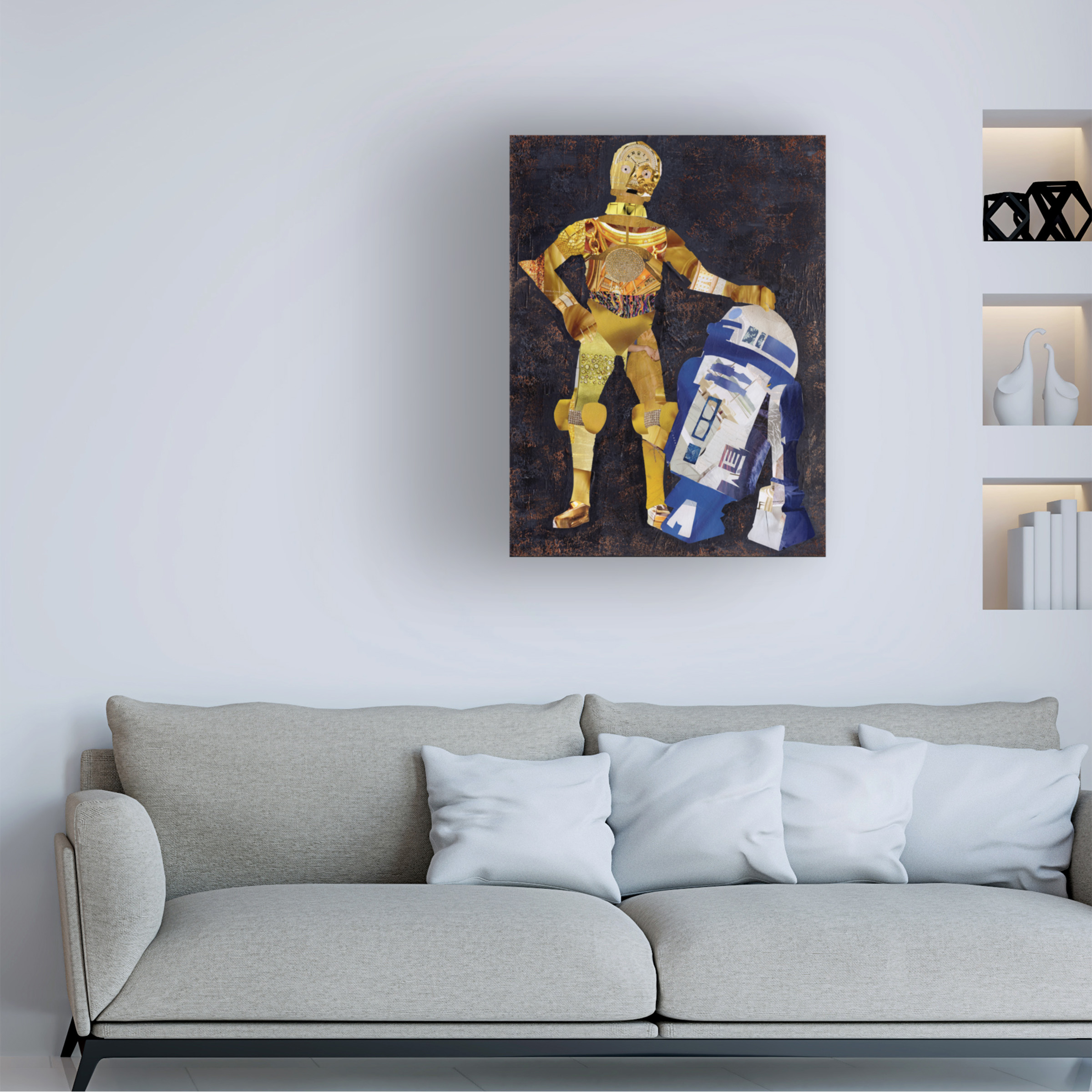 Trademark Fine Art 'R2D2' Canvas Art by Artpoptart