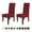wine red 2pcs, variant on Chair Covers Dining Room, Stretch Textured Grain Dining Chair Slipcover ,2PCS  wine red